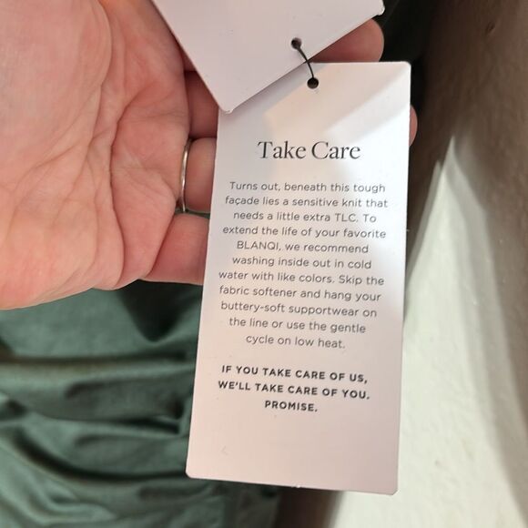 Blanqi everyday essentials sleeveless dress green new medium/large maternity - Picture 7 of 10